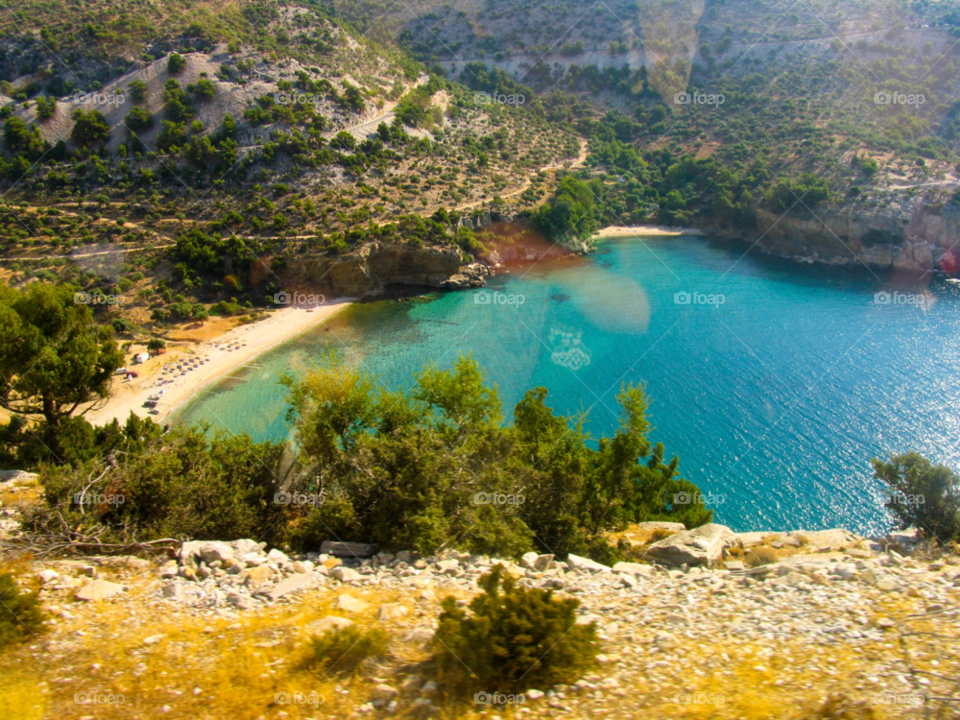 travel mountain sea greece by tediiliescu