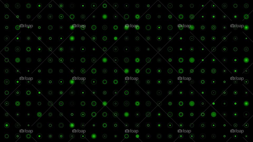 green matrix dots