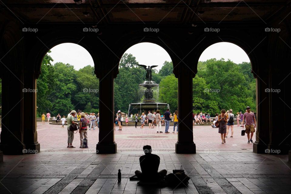 Central park fountain