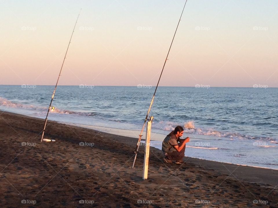 Sunset fishing 