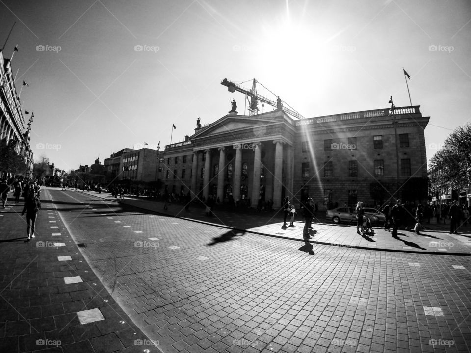 General Post Office. A beautiful afternoon looking at General Post Office in Dublin City. 