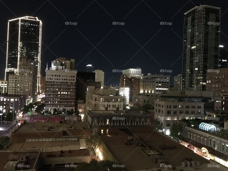 Fort Worth TX at Night