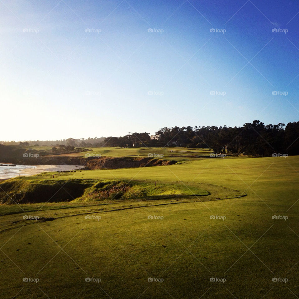 beach ocean sun golf by chrisvj2085