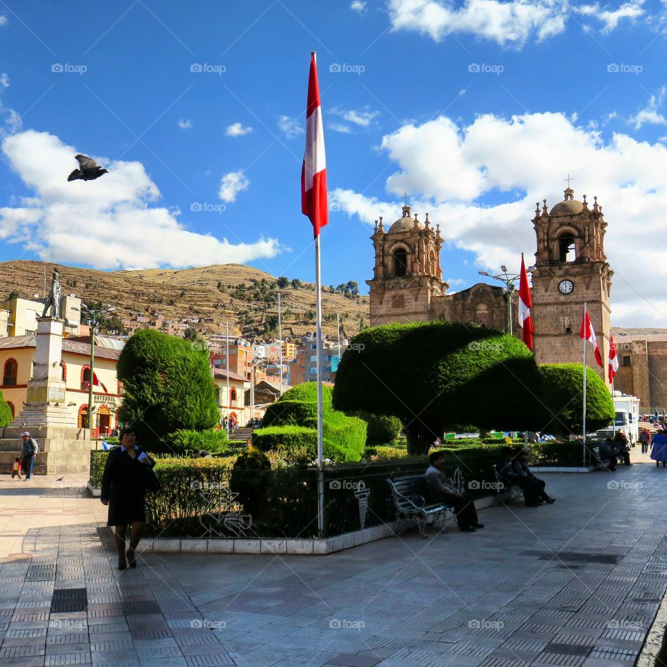 Plaza de arma in Puno