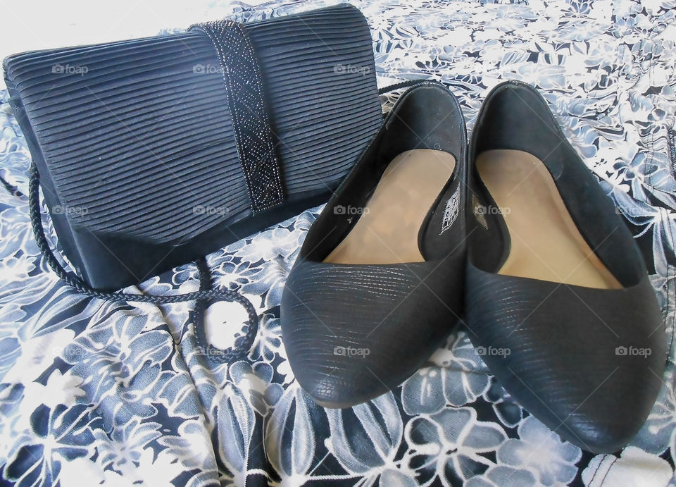 Black Purse and Shoes