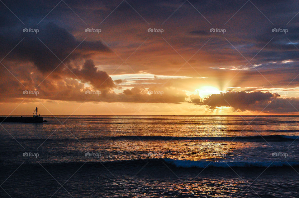 Sunset over Saint-Gilles-les-Bains