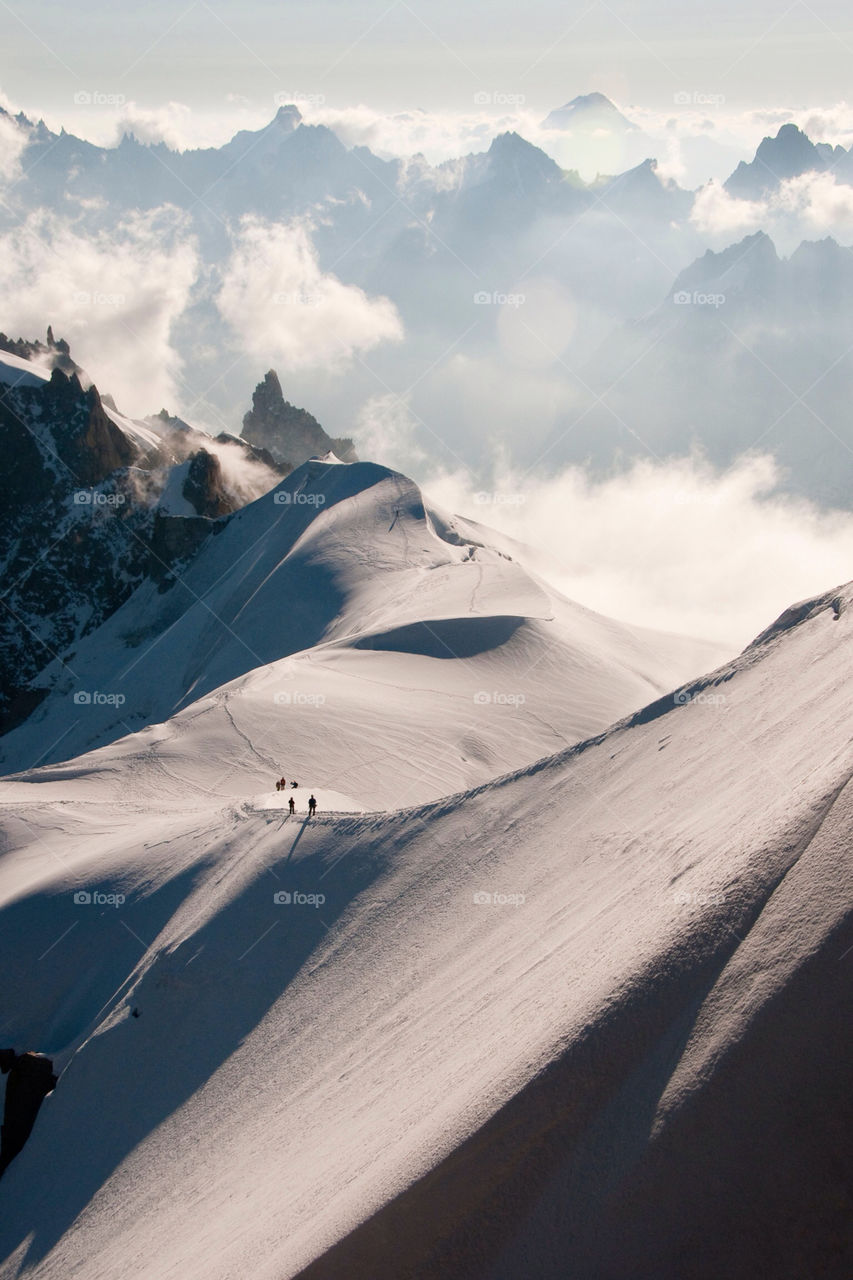 Pikers attempt the summit of Mount Blanc France