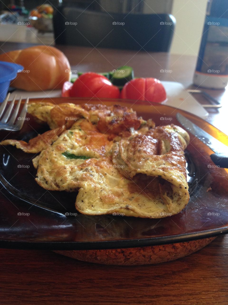 Homemade omelette 