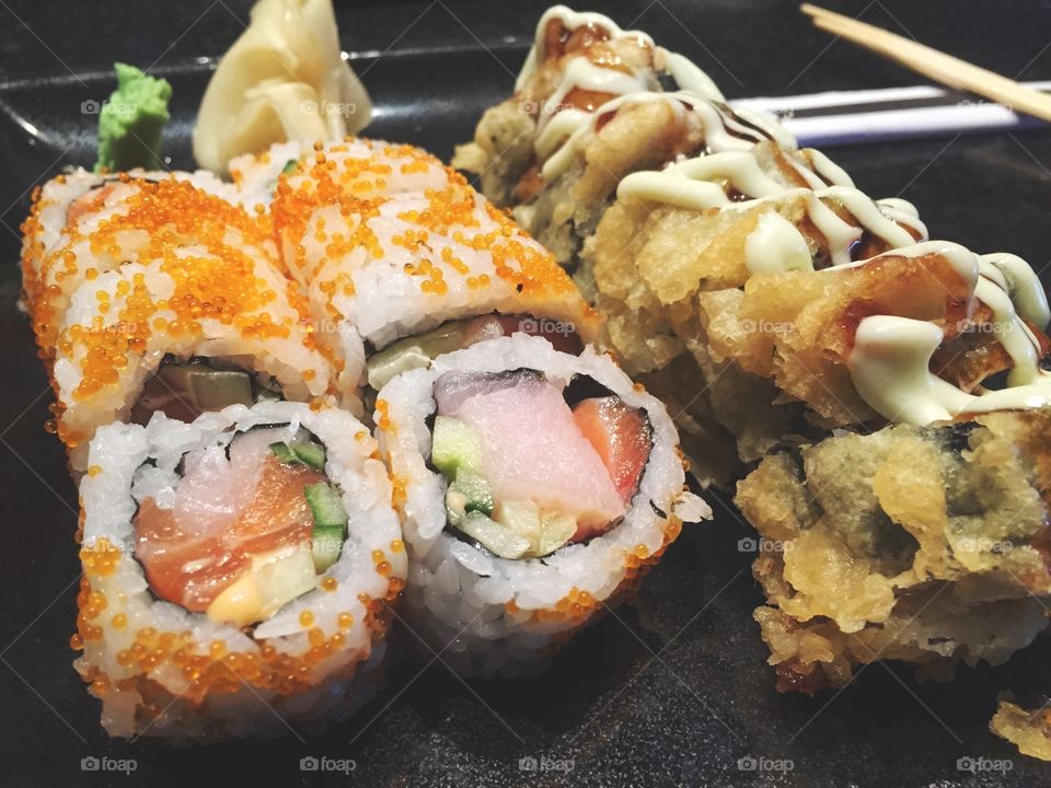 Fresh sushi. 
