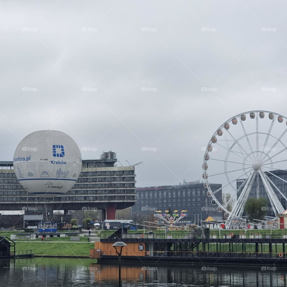 Krakow en día nublado