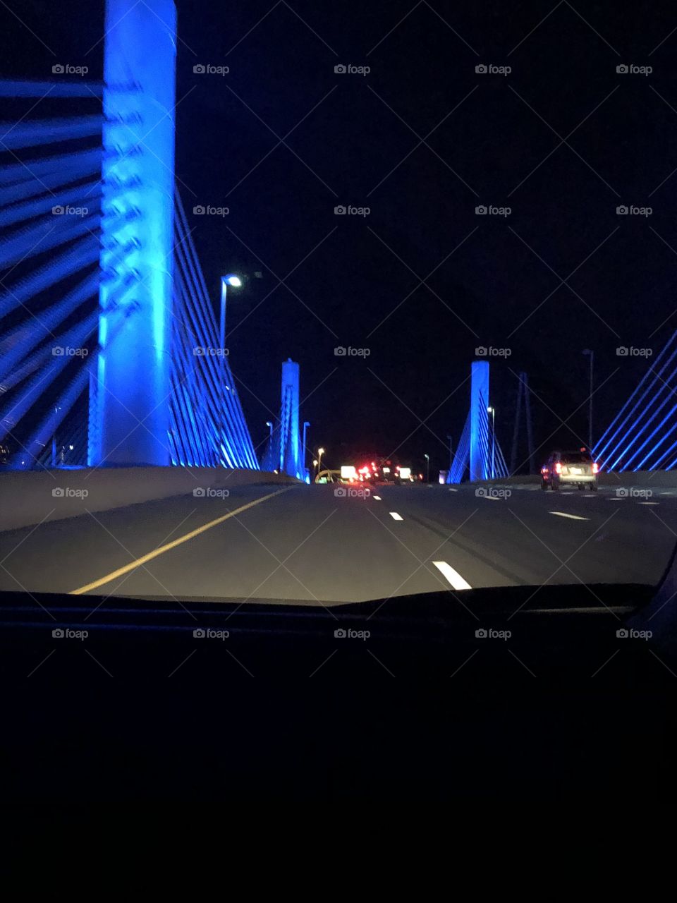 Lights of a bridge