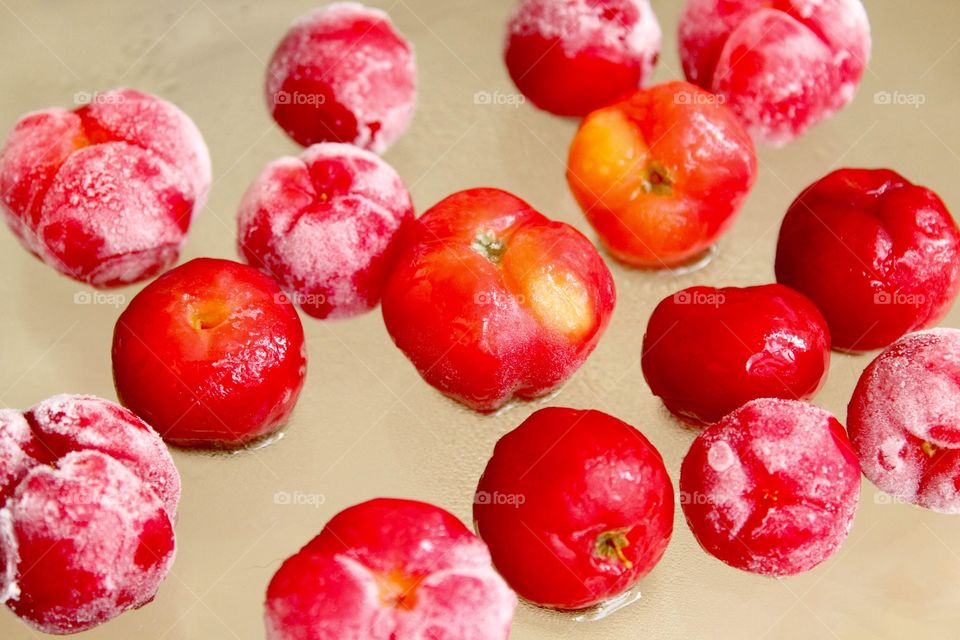 Acerola, typical fruit of Brazil