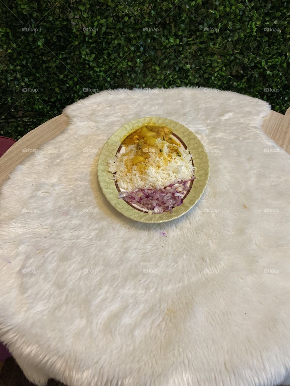 Delicious dinner raic with Edam vegetables and onion 🥔🧅