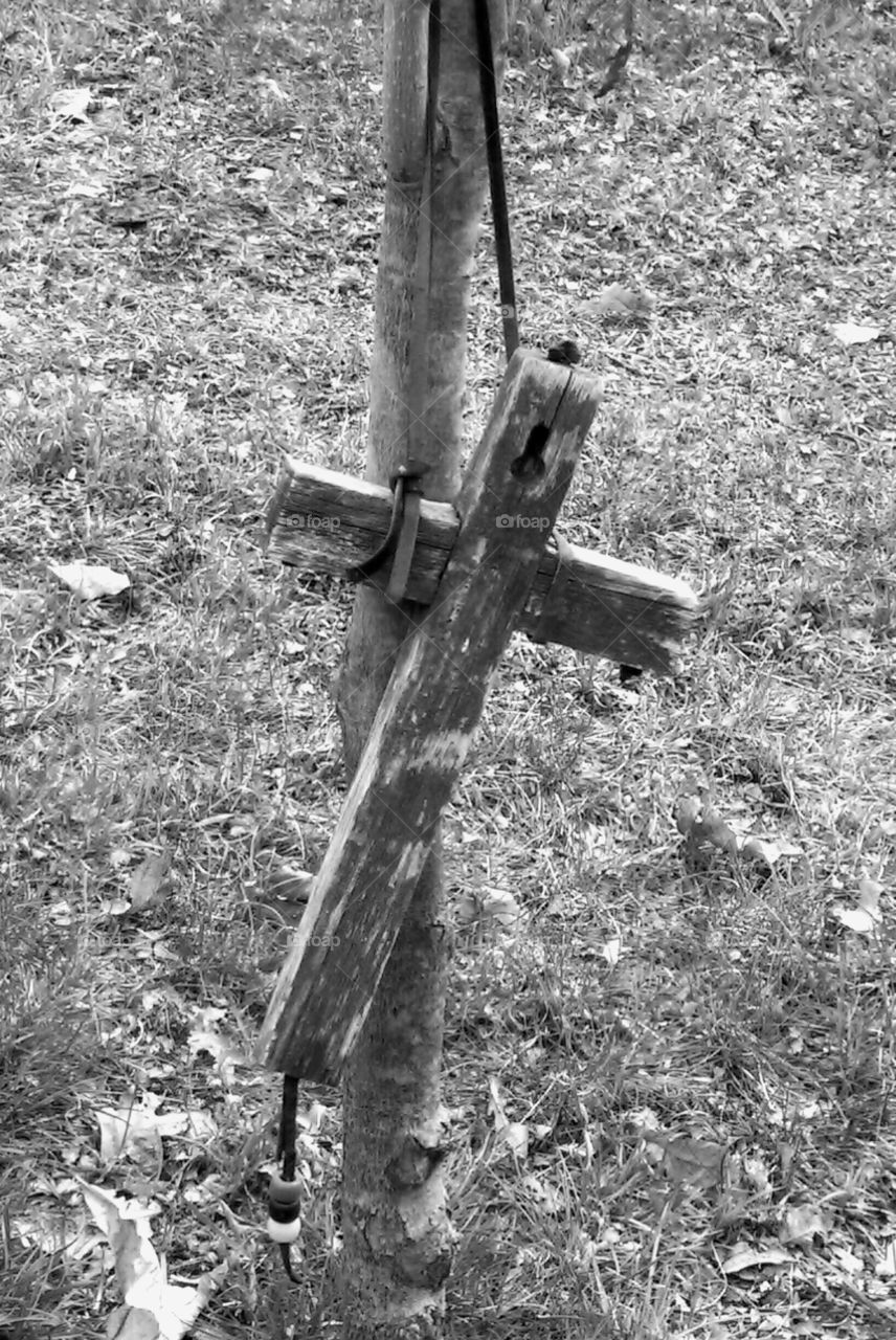 No Person, Wood, Outdoors, Cross, Old