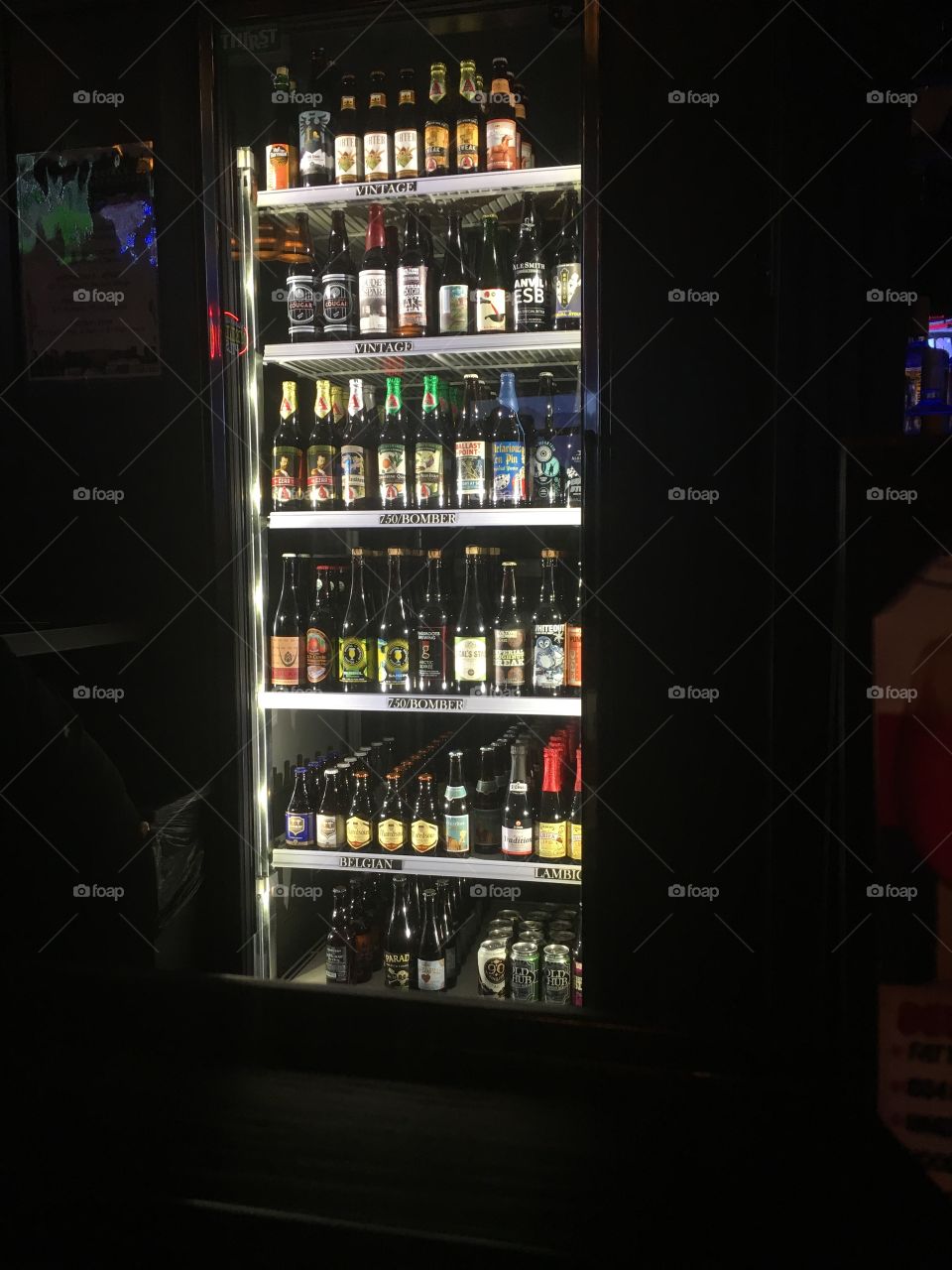 Bottles beer selections