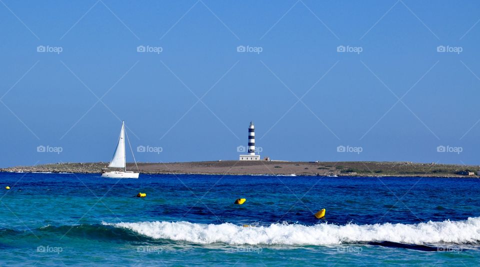 Punts prima beach on Menorca island