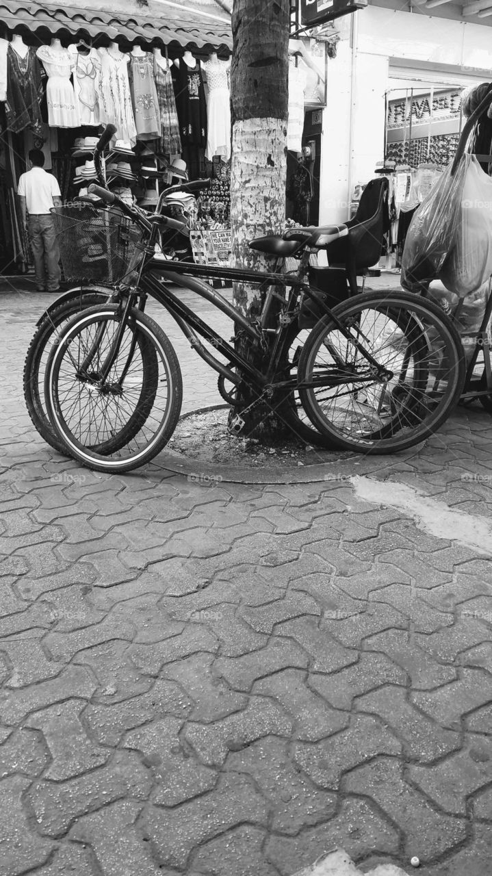 Bike parked