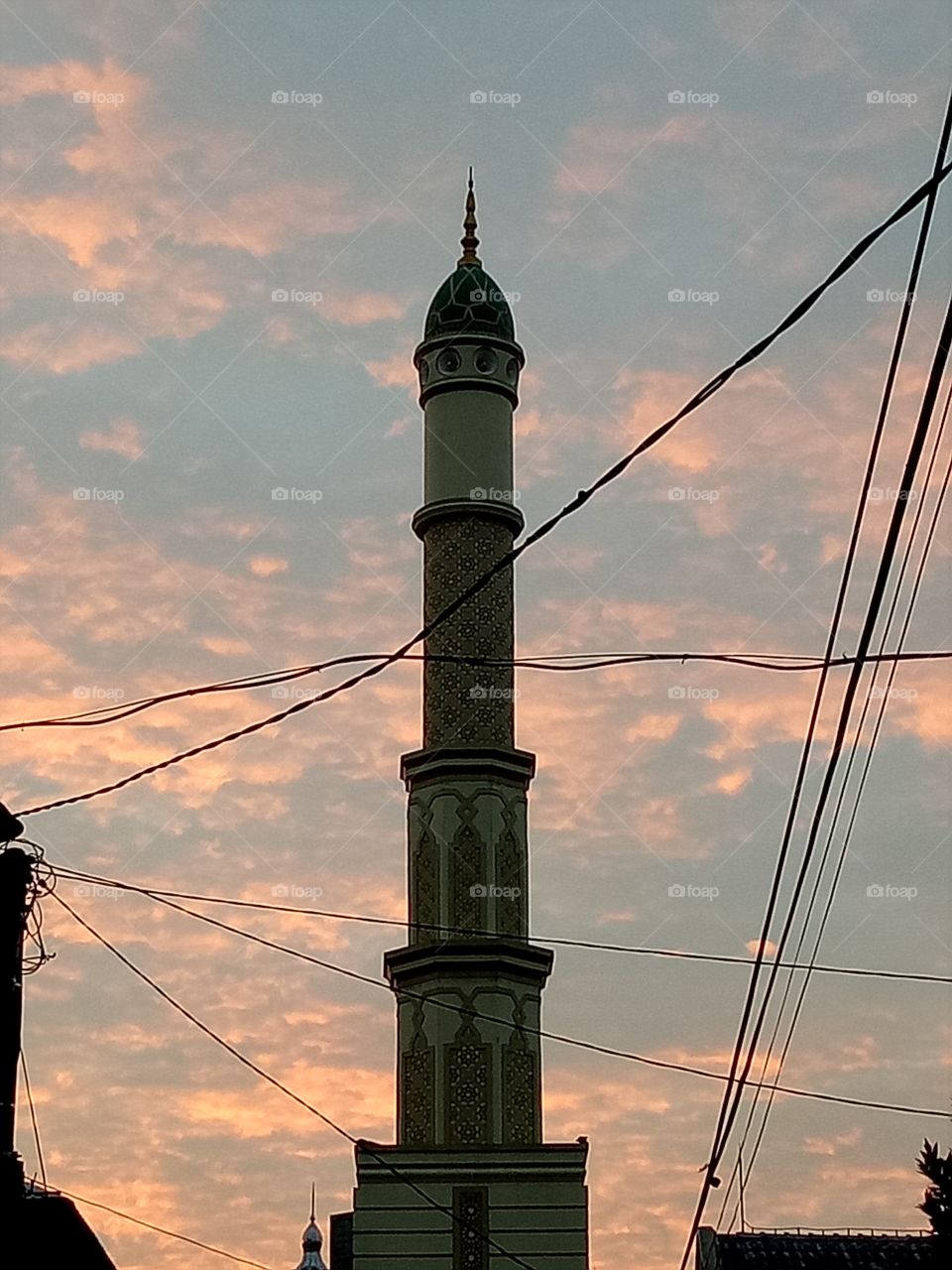 Mosque minaret in Indonesia
