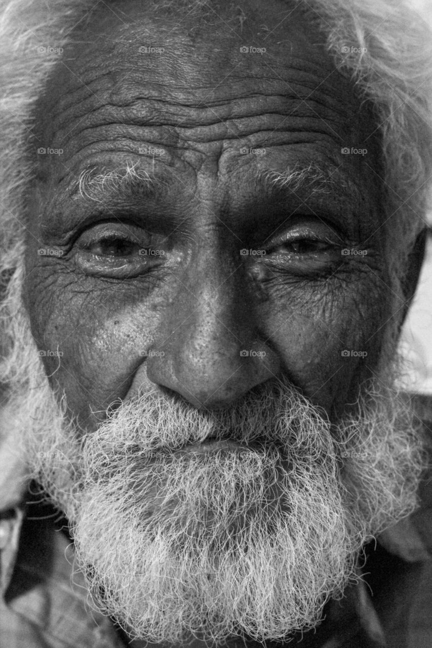 Portrait, People, Elderly, Man, Beard