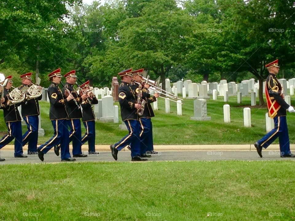 Band at Cemetery