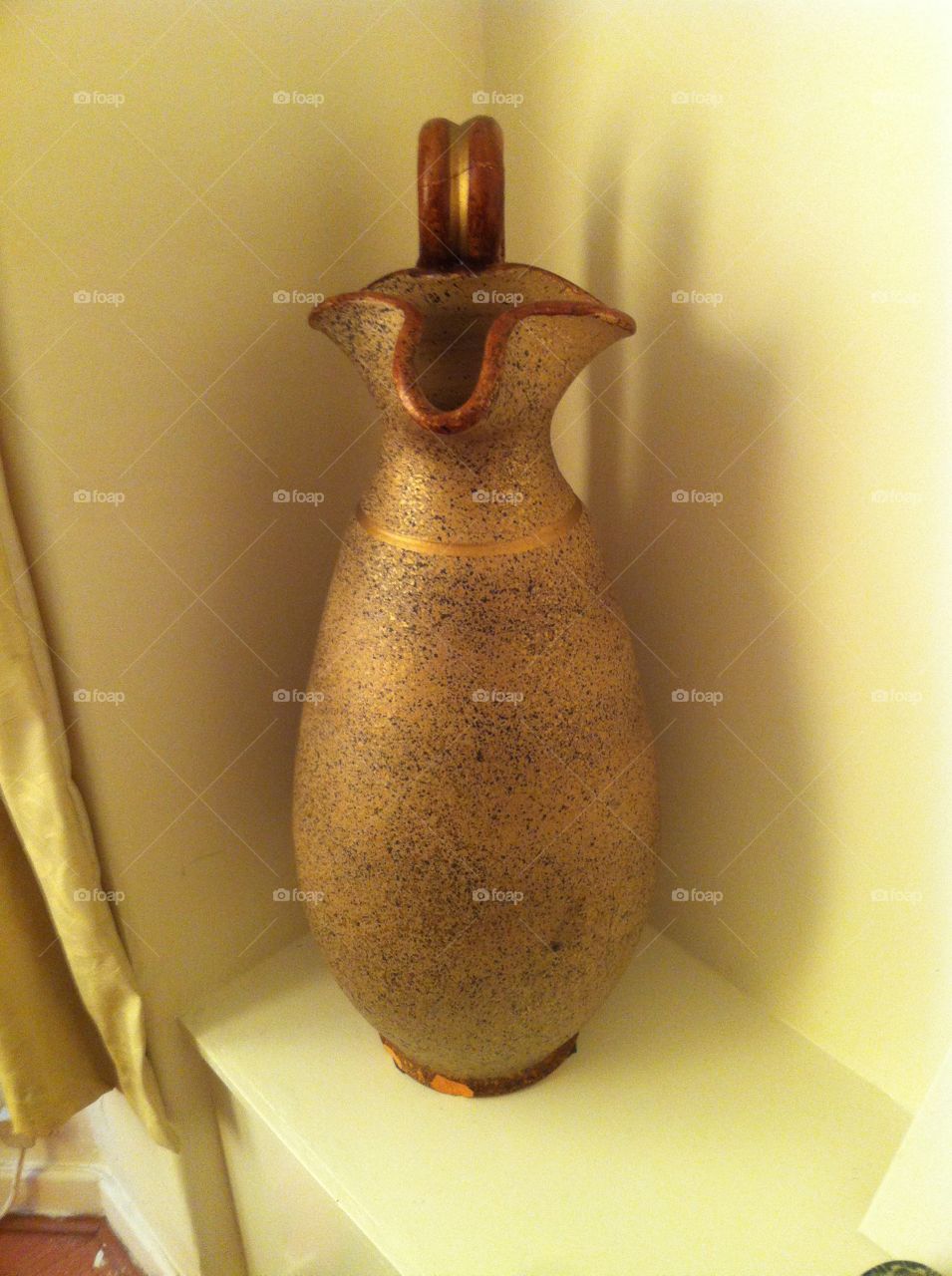 Gold flecked Jug. A jug I bought my mother as a present.