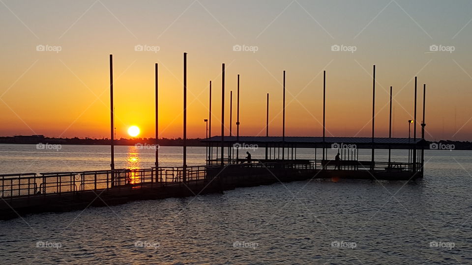 Sunrise at Lake Hefner