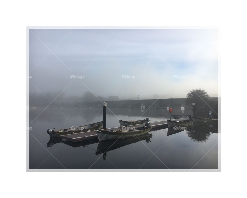 Lough derg morning mist 