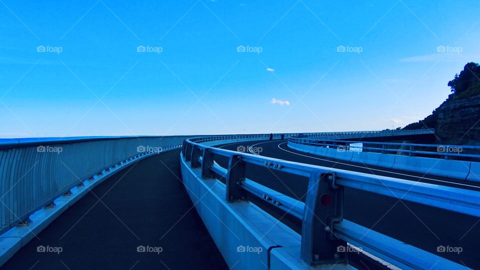 I like the simple shot it was really good to emphasise the leading  lines of the bridge 