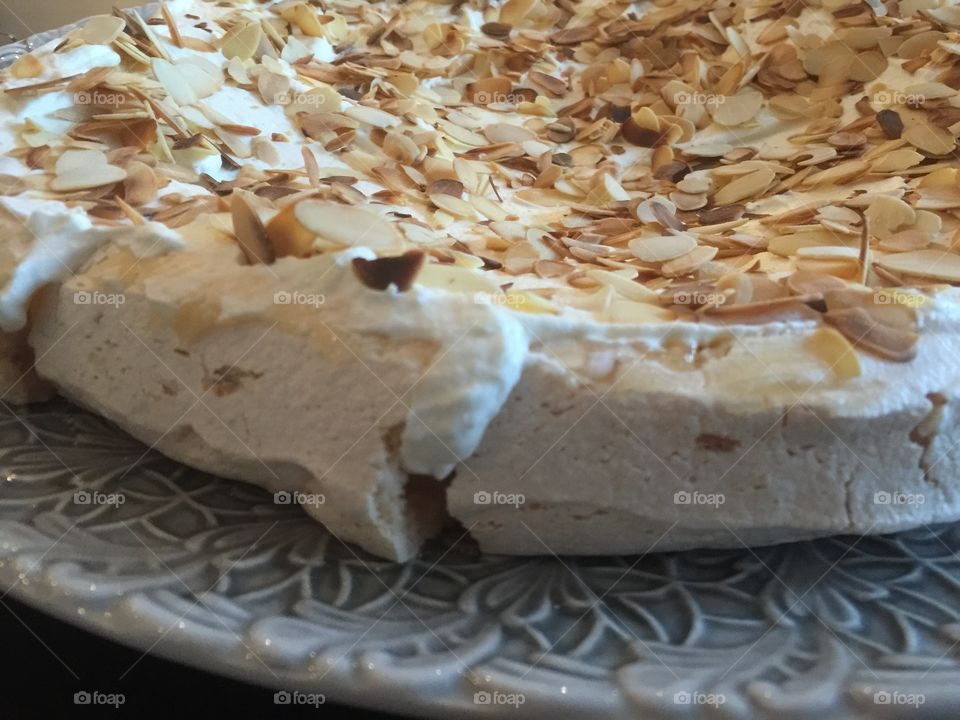 Close-up of cake on table