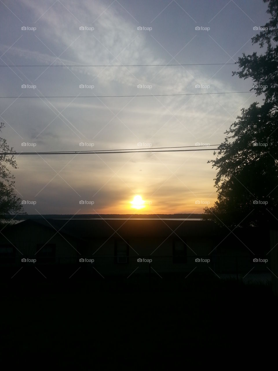 Sunset. Sunset in Bridgeport