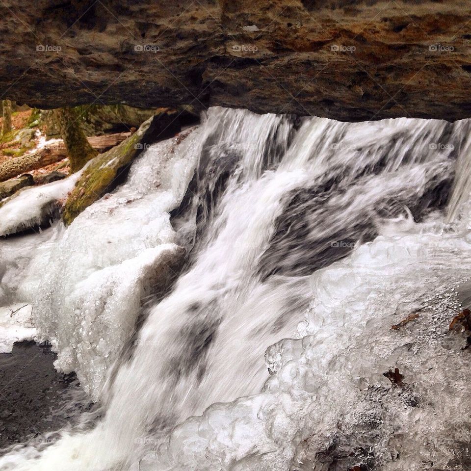Winter waterfall 