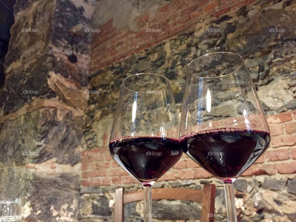 Glasses of wine 
