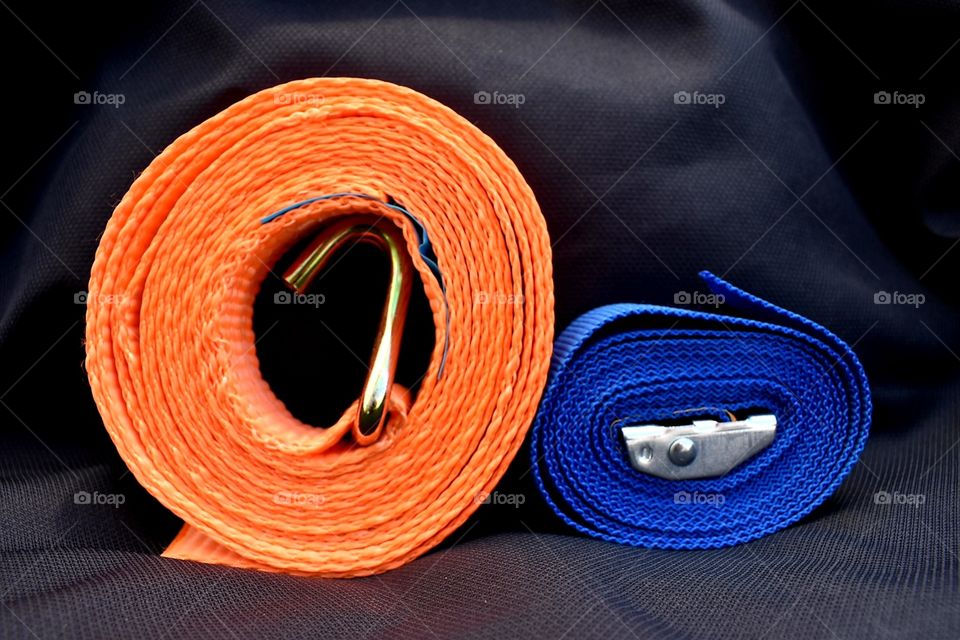 Nylon Leads orange and blue
