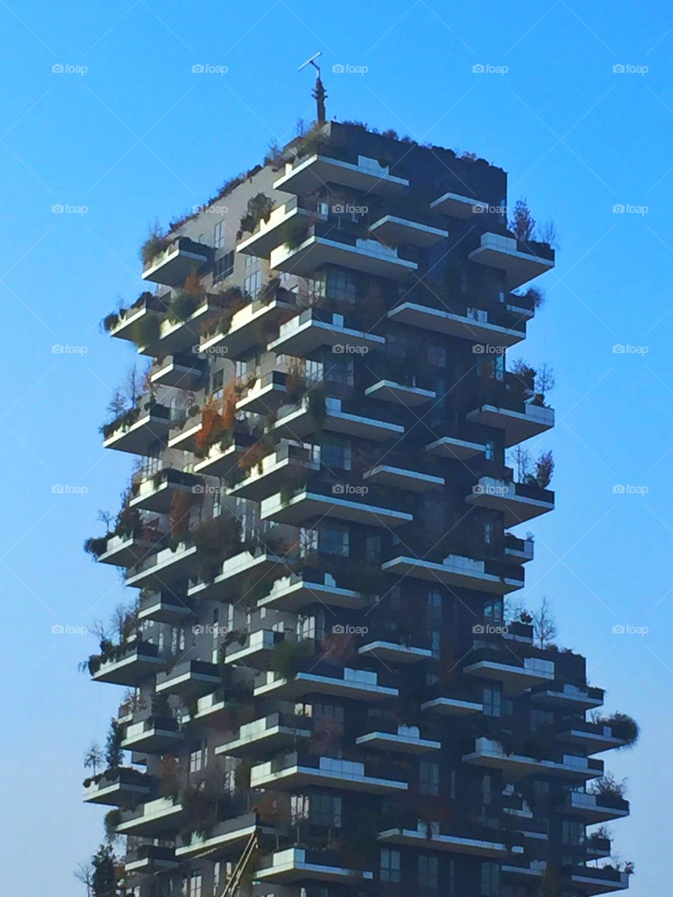 Big and tall residential building in Milan,Italy