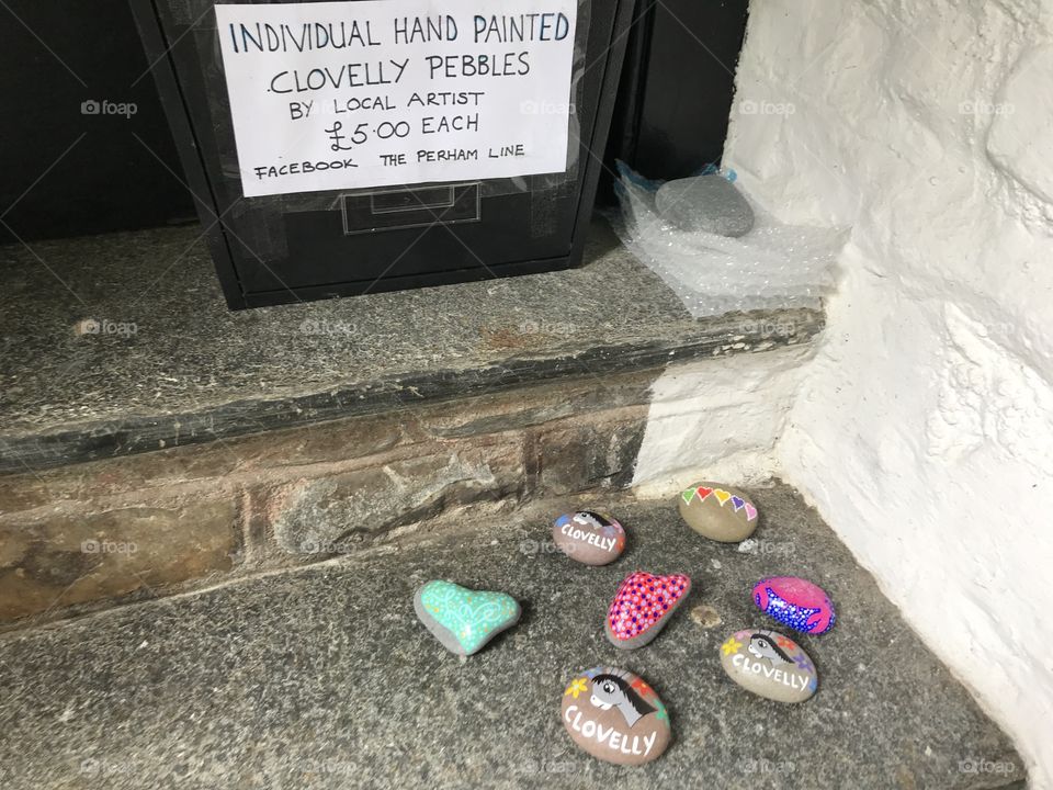 A local artist sells their wares here, there is nothing like a unique gift for a present.  This location is part of the village community life at Clovelly.