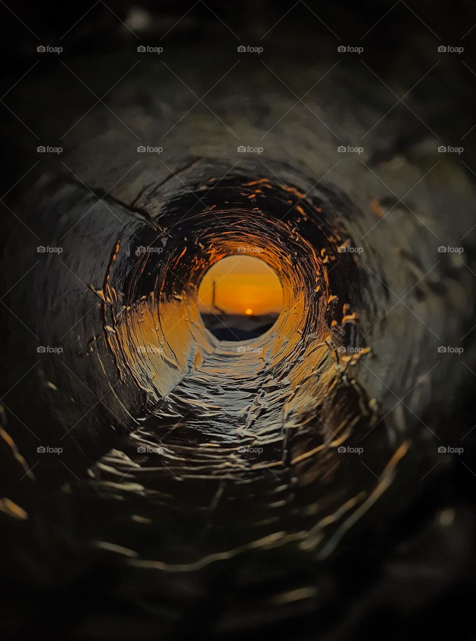 Enjoying sunset in a different angle