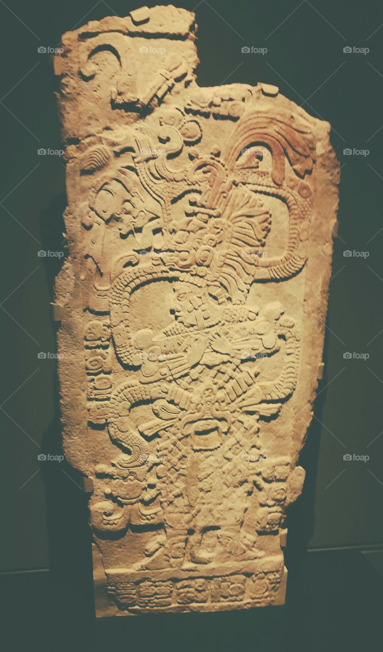 LA Getty Center Maya Artifact