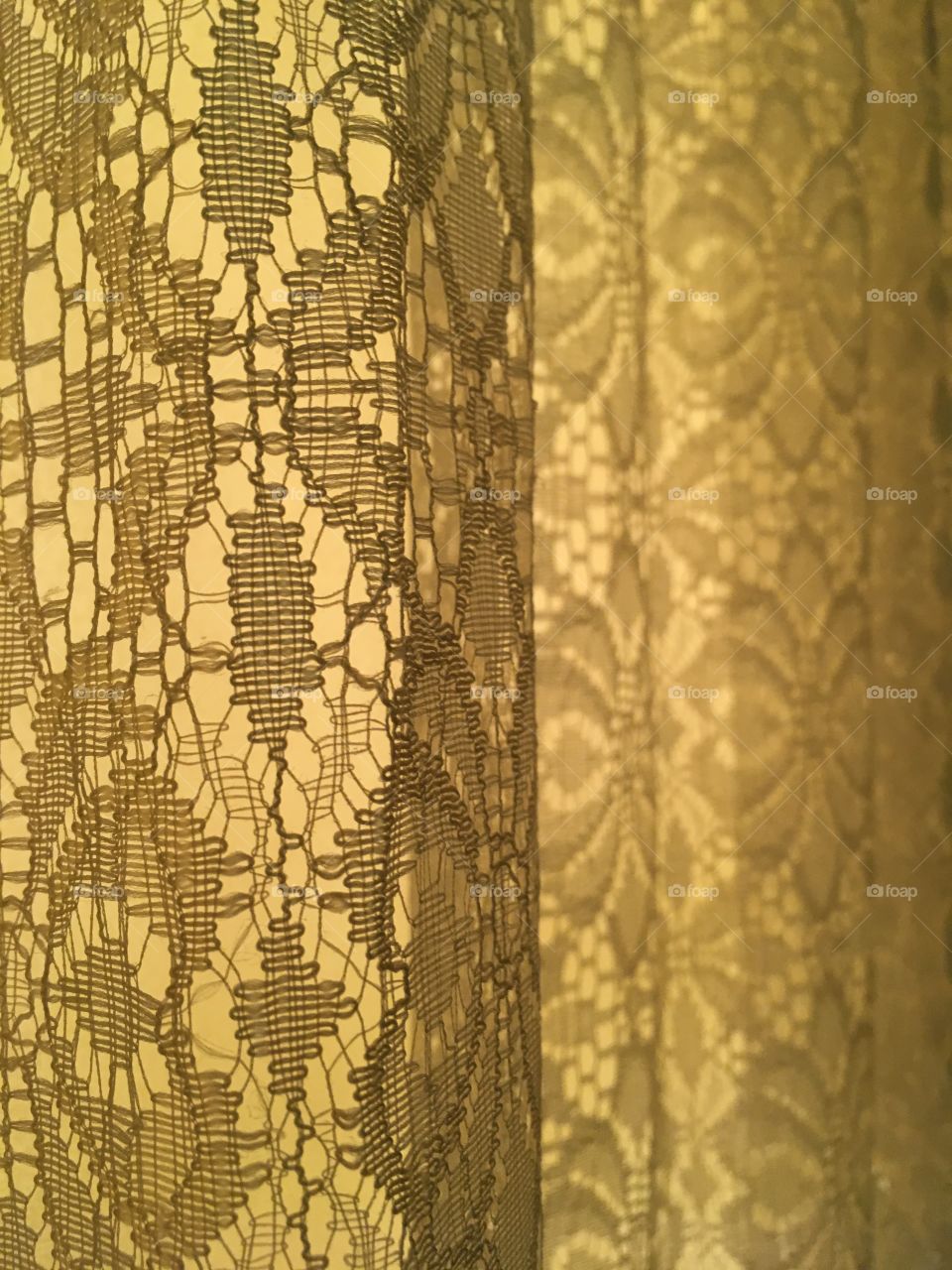 Lace curtains