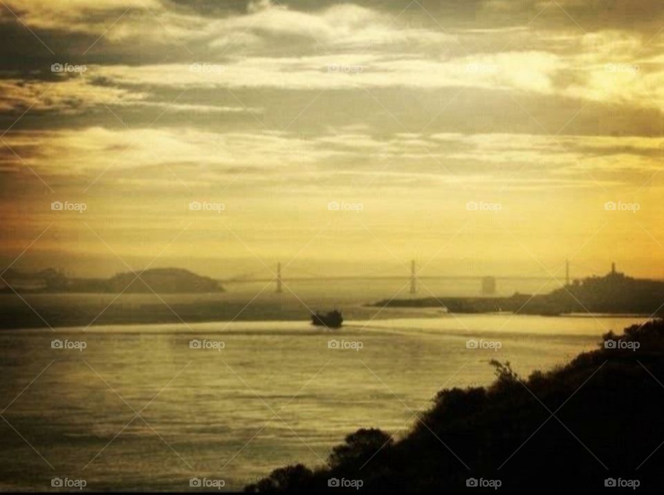 Bay Bridge Dusk