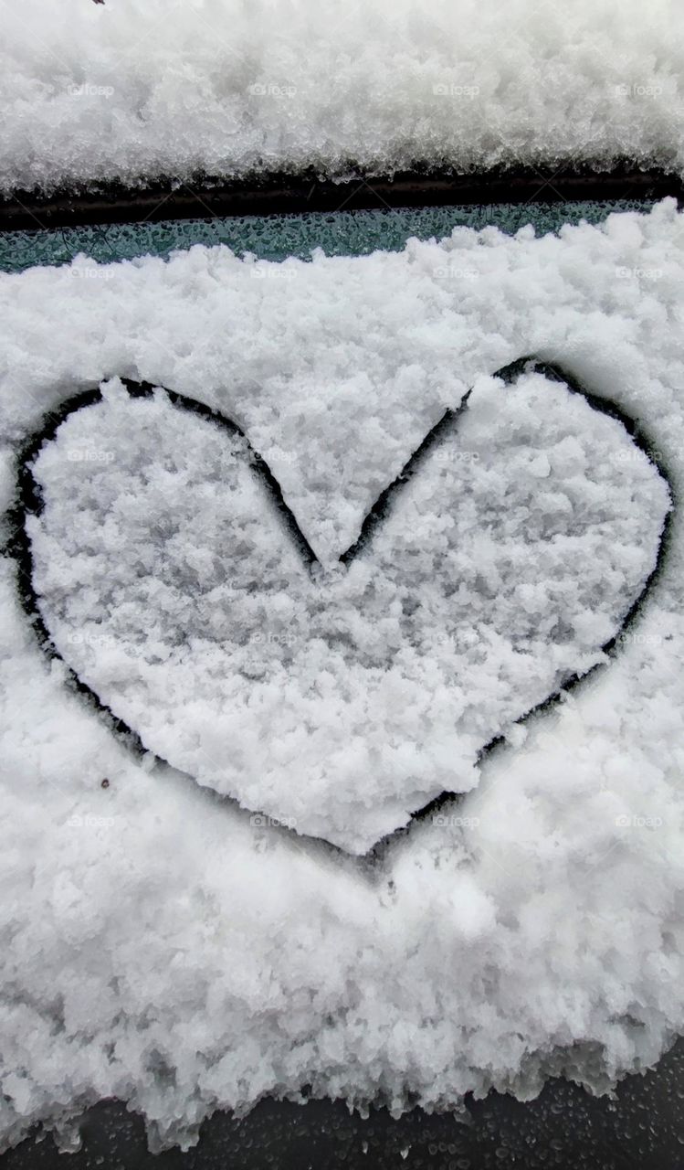 snow heart