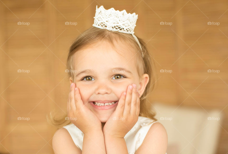 Child, Indoors, Woman, Cute, Little