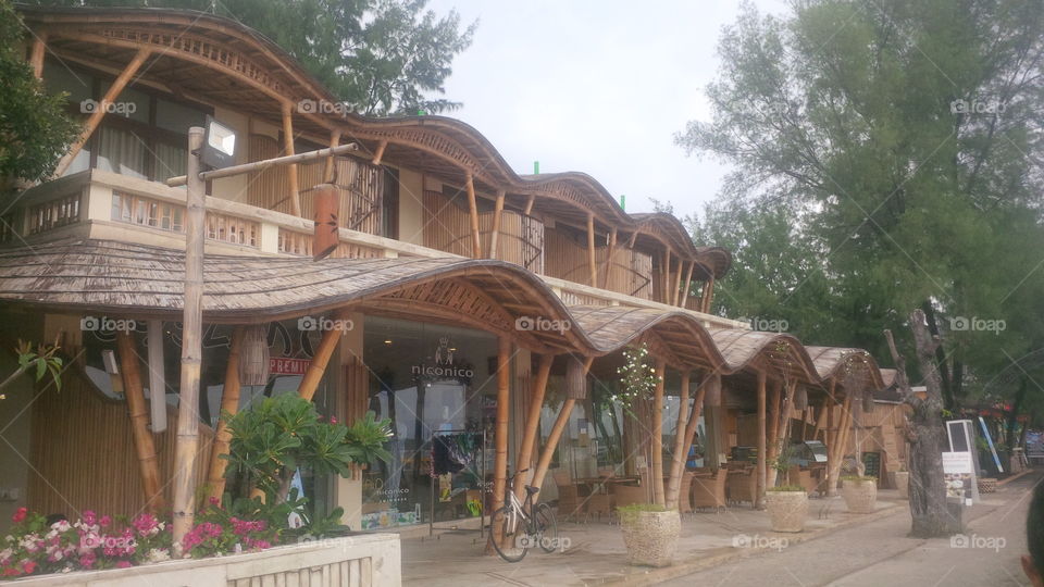 A unique shop of bamboo
