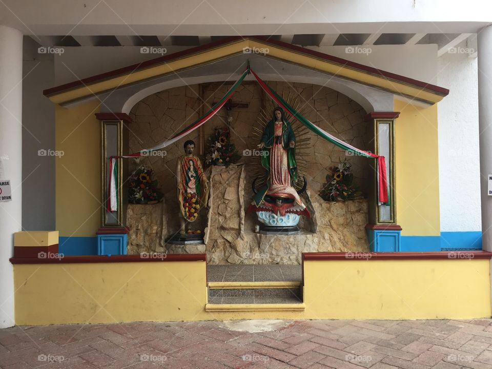 Virgen de Guadalupe , Tulum , México 