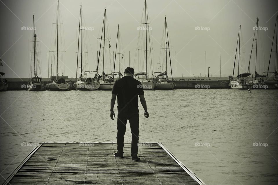 Man with the black face