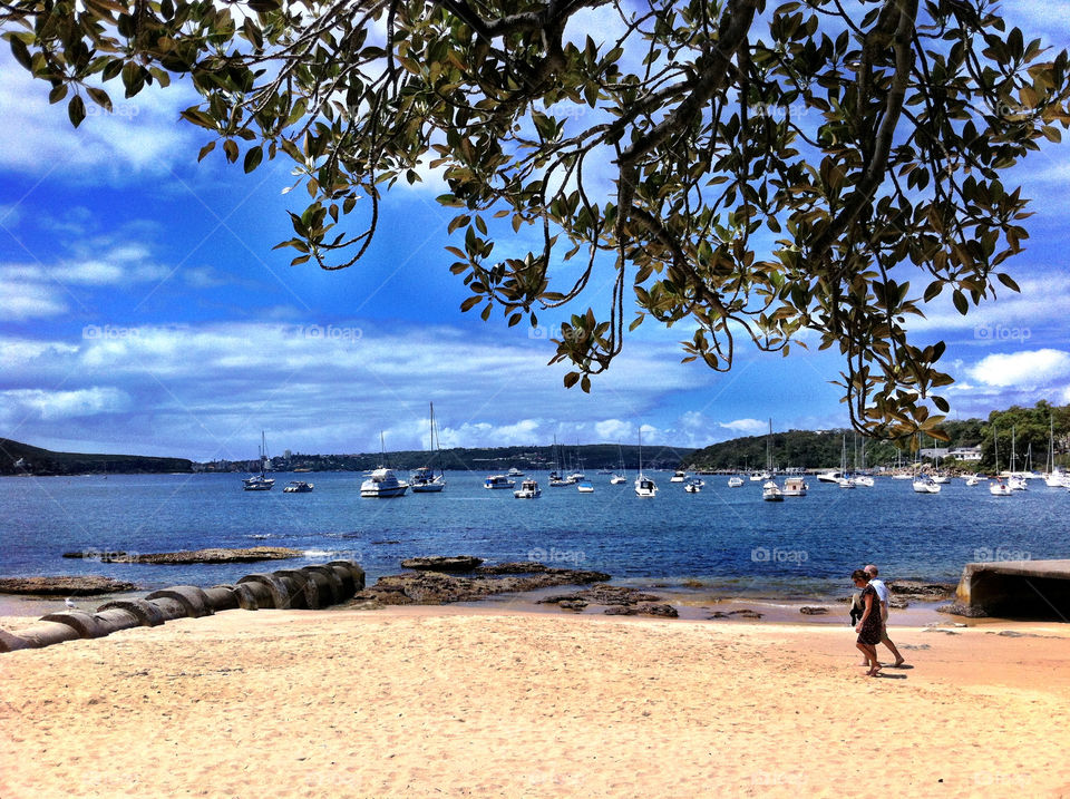 beach sky nature blue by king