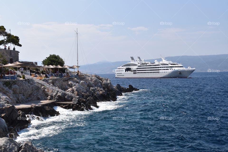 Luxury cruise ship 