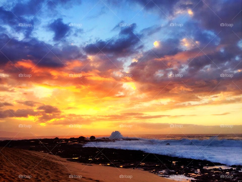 North Shore Oahu sunset