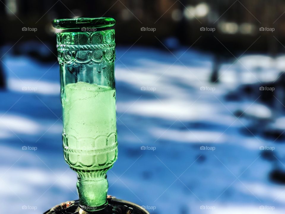 Bottle in Winter