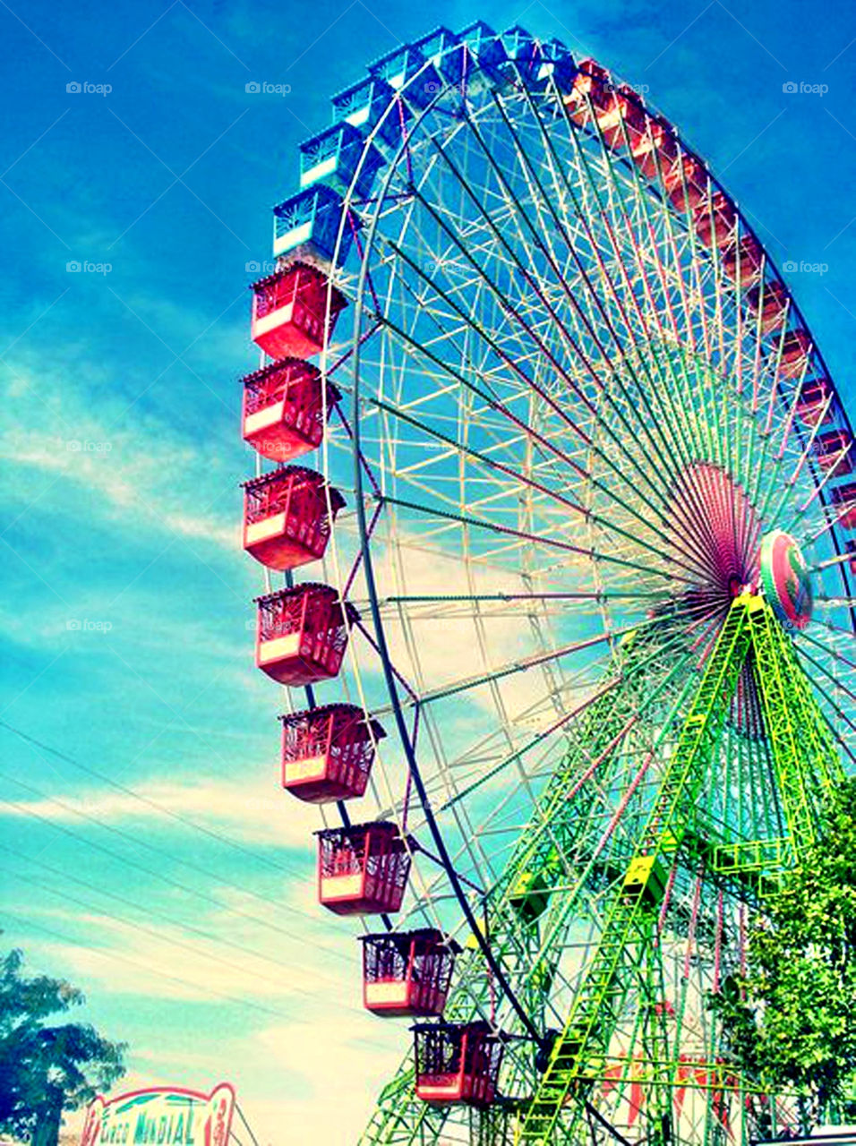 sky ferris wheel color by jaimegr