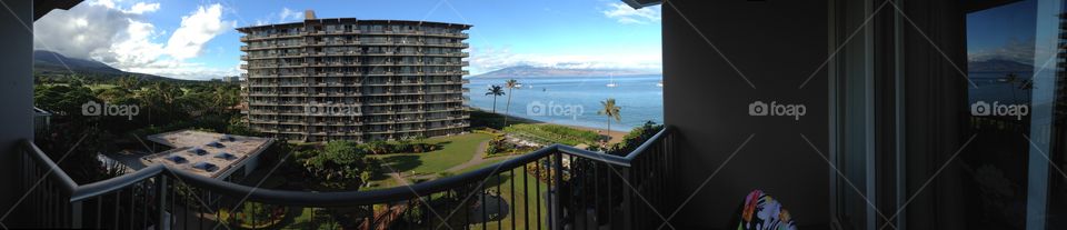 Panorama balcony view